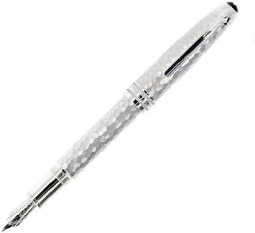 Montblanc Meisterst&uuml;ck Martele Sterling Silver Fountain Pen F 115096 (Pen only. No Box)