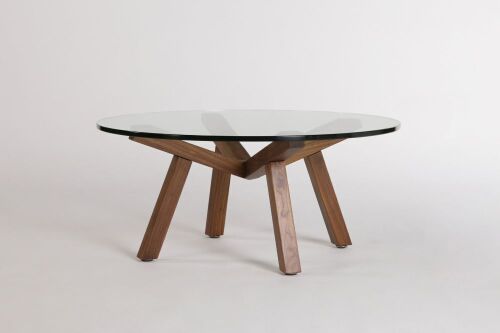 Sean Dix Forte Round Coffee Table - Glass