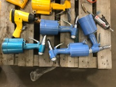 Pallet of Assorted Air Tools and Air Line - 5