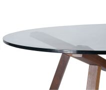 Sean Dix Forte Round Dining Table - Glass - 2