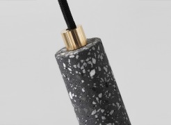 Bentu BANG Terrazzo Pendant - Brass - 3