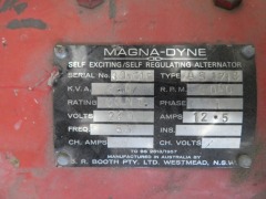Magna Dyne Alternator Portable Generator, 3KVA, powered by Honda 4 stroke motor - 5