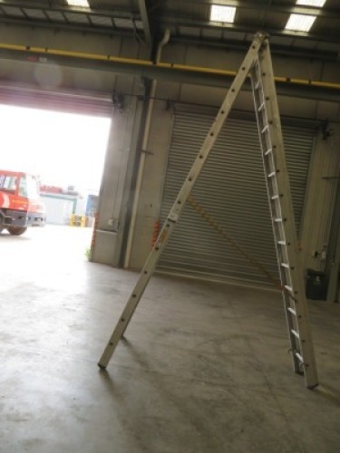 Zarges Aluminium A Frame Extension Ladder