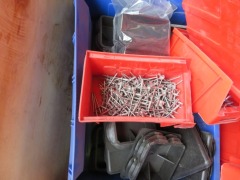 Assorted Hardware and Fixings, contents of timber crate, 1150 x 1150 x 680mm H - 9