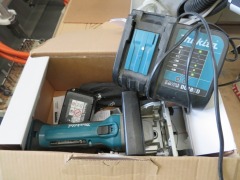 Makita Cordless Plate Joiner, Model: DPJ180 with battery and charger