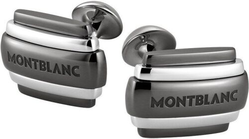 Montblanc Cufflinks Silver Gunmetal 104499