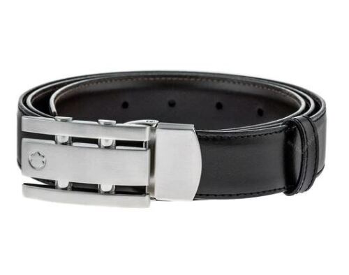 Montblanc Contemporary Reversible Black / Brown Leather Belt 105084