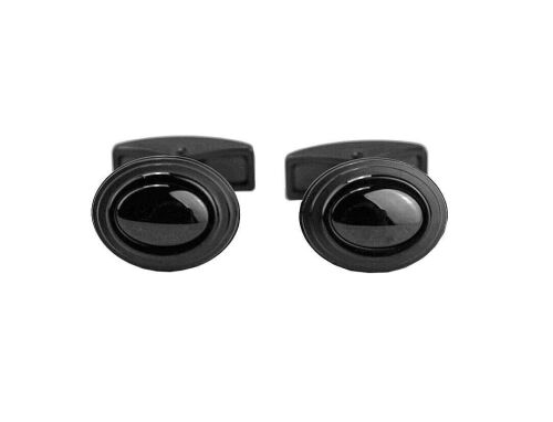 Montblanc Black Stainless Steel Urban Speed Cufflinks 112929