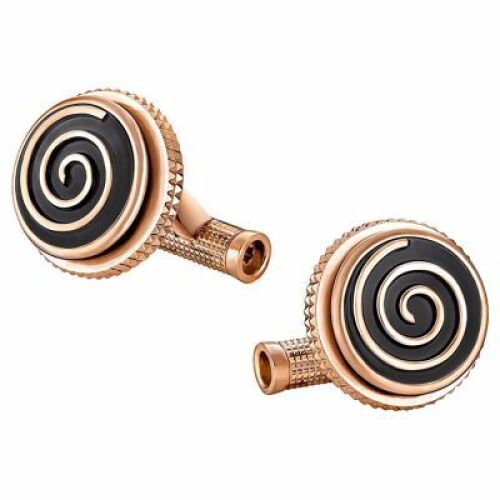 Montblanc Great Characters Miles Davis Rose Gold/Blue Swirl Cufflinks 114780