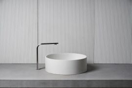 Bentu Hui Concrete Round Basin - White