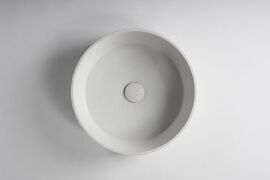 Bentu Hui Concrete Round Basin - White - 3