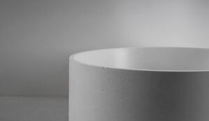 Bentu Hui Concrete Round Basin - White - 4