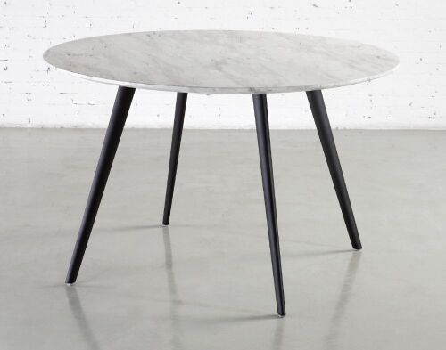 m.a.d Airfoil Faux Marble Dining Table - Black/White