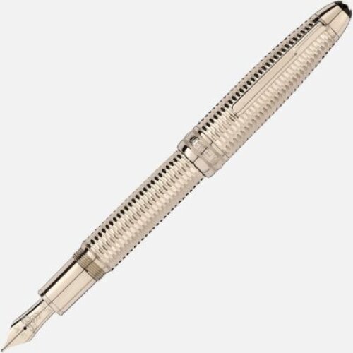 Montblanc Meisterst&uuml;ck Geometry Solitaire Champagne Gold LeGrand Fountain Pen M 118101