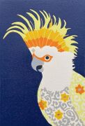 “Sacred Creatures - Polly III” - Original gilded reduction linocut by Pip Matthews - 2