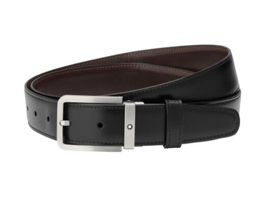 Montblanc Black/Brown Cut-To-Size Business Belt 126025