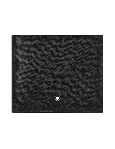 Montblanc Sartorial Wallet 4cc with View Pocket Black Leather 126266