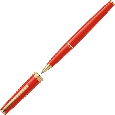 Montblanc PIX Red Gold Coated Resin Rollerball Pen 117654 (Pen only. No Box)