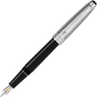 Montblanc Meisterst&uuml;ck Dou&eacute; Geometry Classique Fountain Pen F 118077 (Boxed)