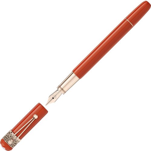 Montblanc Heritage Collection Rouge Et Noir Spider Metamorphosis Coral Fountain Pen F 118201 (Boxed)