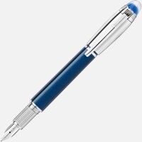 Montblanc StarWalker Blue Planet Metal Dou&eacute; Fountain Pen M 125284 (Pen only. No Box)