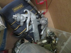 Assorted Spray Guns, Pot and accessories in box - 7