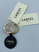 Lancel Tag Leather Base Light Gold Fi- Black A0951510TU