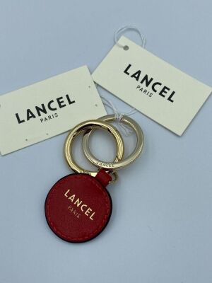 Lancel Tag Leather Base Light Gold Fi- Red Lanc A09515IRTU