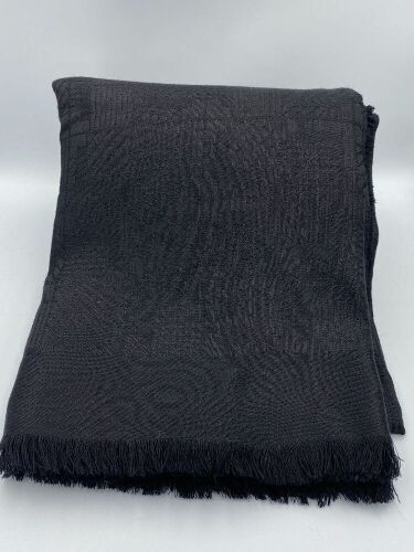 Lancel Scarf Cashmere/Wool 35 x 180 Black