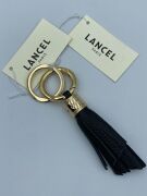 Lancel Small Tassel Keyring Grained L- Black A0856710TU
