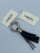 Lancel Small Tassel Keyring Grained L-Black A0868210TU