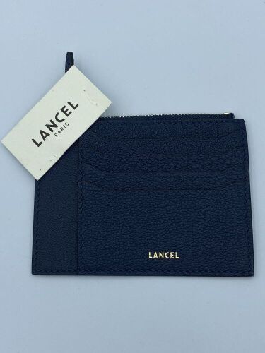 Lancel Charlie Zipped Card Holder Large Petrol A0863880TU