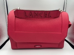 Lancel Ninon Flap Bag L Rasberry A0922339TU - 2