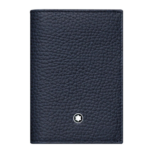 Montblanc Meisterstuck Soft Grain Business Card Holder with Gusset - Blue 116744