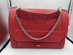 Lancel Ninon Flap Bag L Red Lancel A09223IRTU - 3