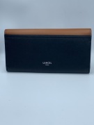 Lancel Chic Slim Flap Wallet Wood/Black A102778DTU - 2