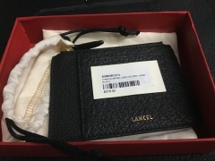 Lancel Charlie Zipped Card Holder Large Black A0863810TU - 3