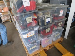 18 x Plastic Tubs containing assorted spare parts - 8