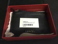Lancel Lettrines Zip Card Holder L Black A0880710TU - 3