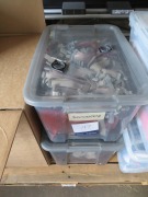 Pallet containing box of assorted tools & electrical fittings - 3