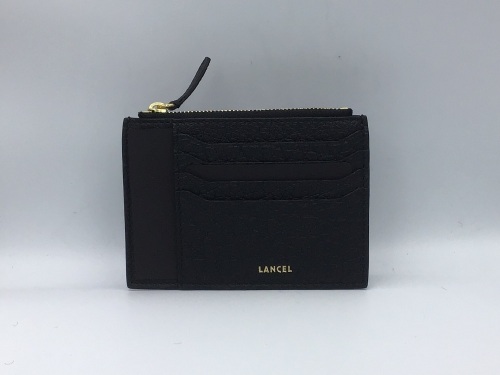Lancel Charlie Zipped Card Holder Large Black A0863810TU