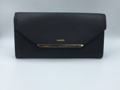 Lancel Enveloppe Flap Cont Wallet Black A0682910TU