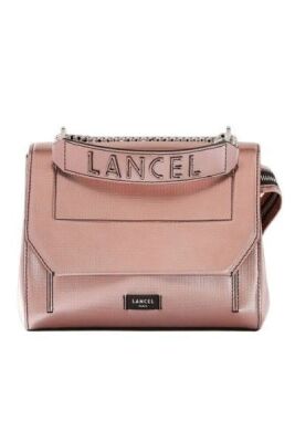 Lancel Ninon Flap Bag M Metallized Pink A10418BHTU