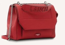 Lancel Ninon flap Bag M Red A09222IRTU - 2
