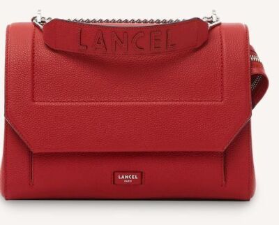 Lancel Ninon Flap Bag L Red Lancel A09223IRTU