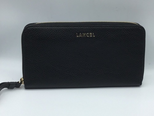 Lancel Lettrines Continental Zip Wallet Black A0764610TU