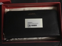 Lancel Lettrines Continental Zip Wallet Black A0764610TU - 3