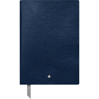 Montblanc 146 Leather Cover Lined Stationary Notebook Indigo 113593
