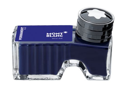 1x Single Pack Montblanc Blue Permanent Writing 60ml Ink 107756