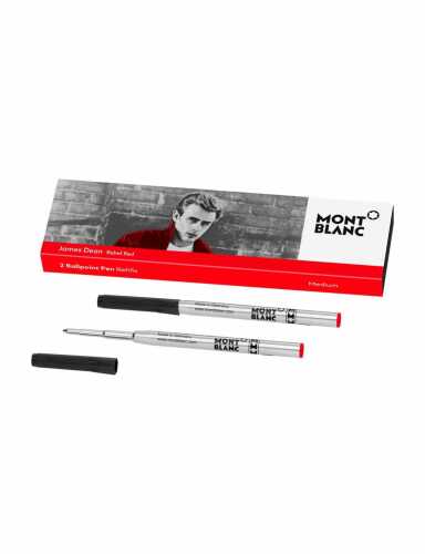 2x Packs of Montblanc Great Character James Dean Rebel Red Refills 118205